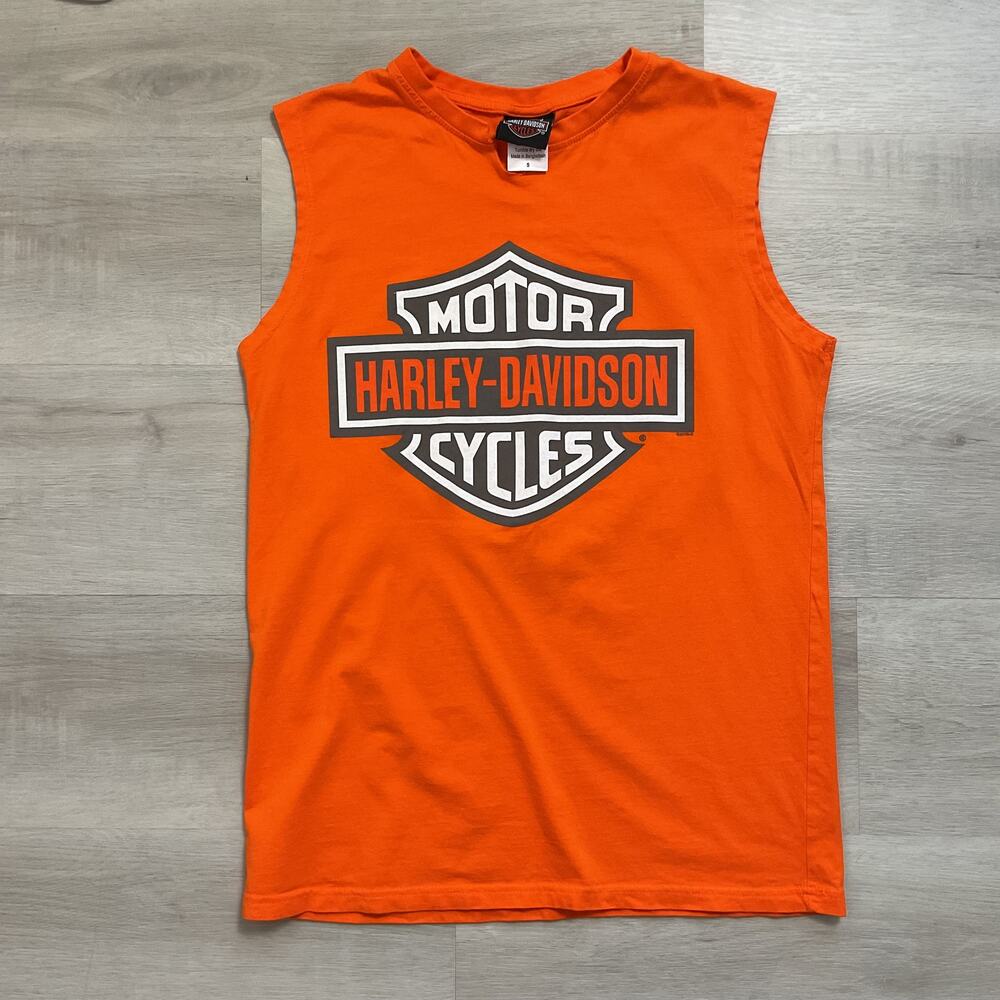 Harley Davidson Mens Small Sleeveless Tank Bartels HD Los Angeles CA